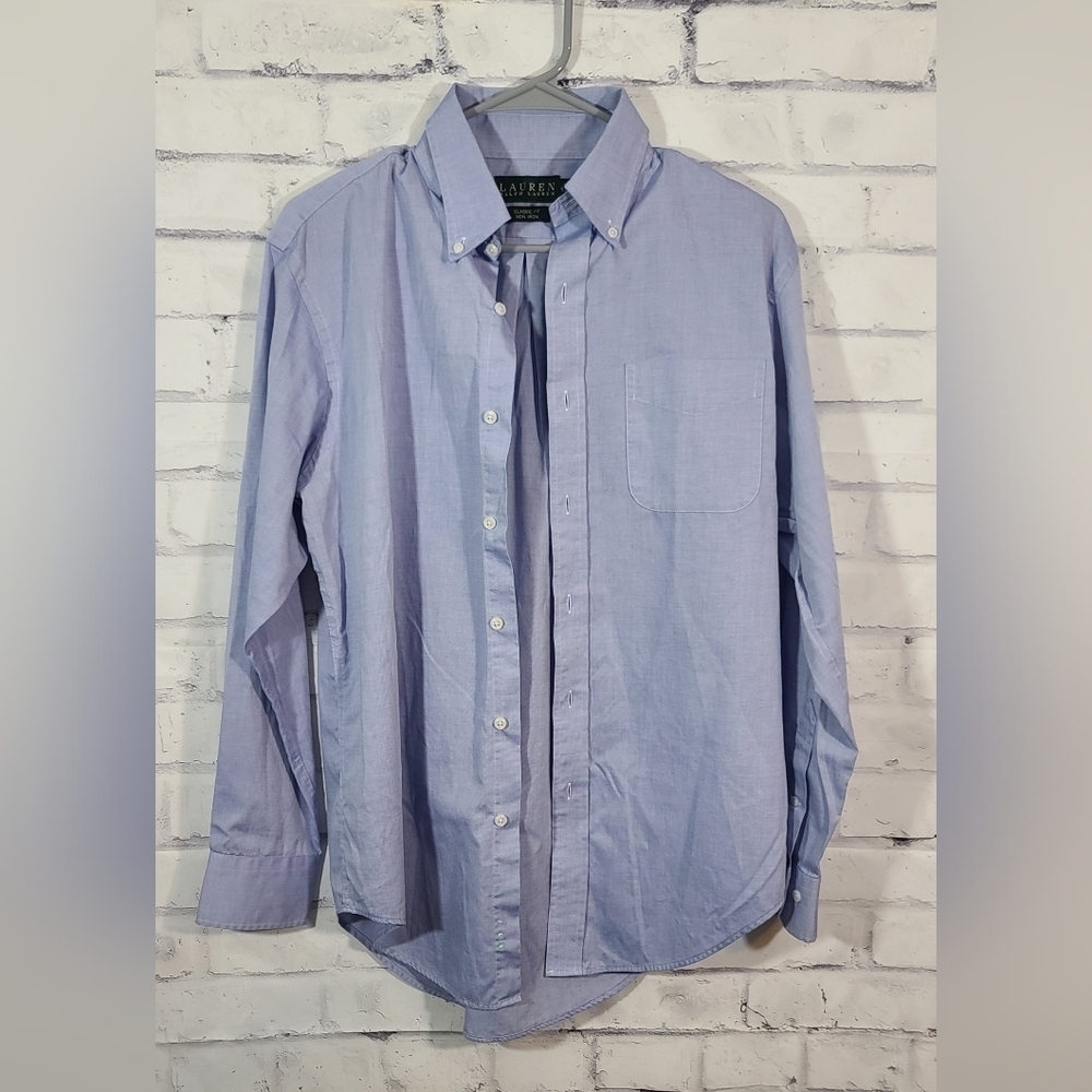 Lauren Ralph Lauren Men's Button Up Dress Shirt, Sz 15 32/33